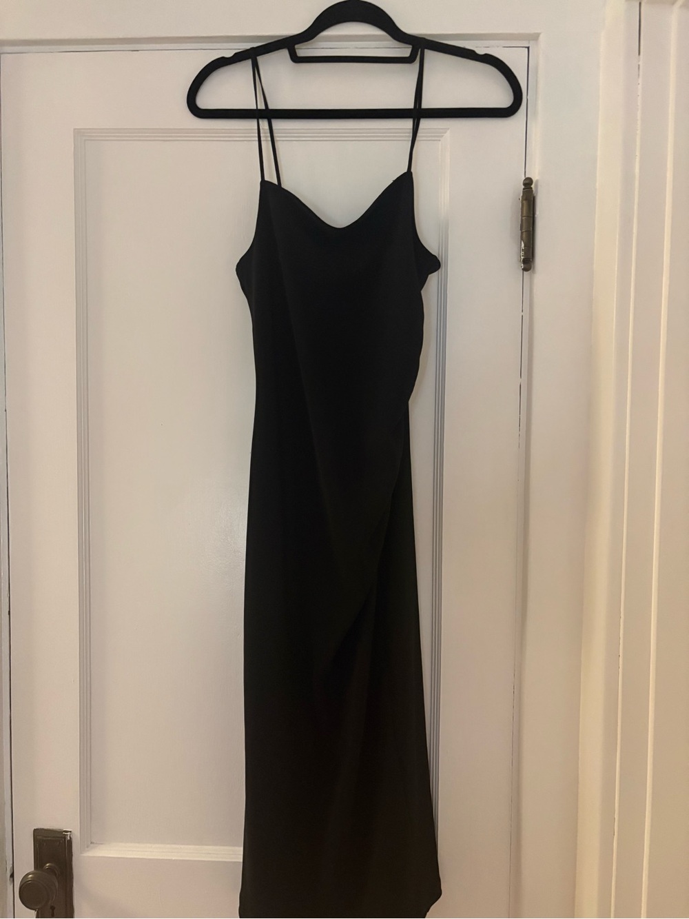 Classic Black Dress with Spaghetti Straps